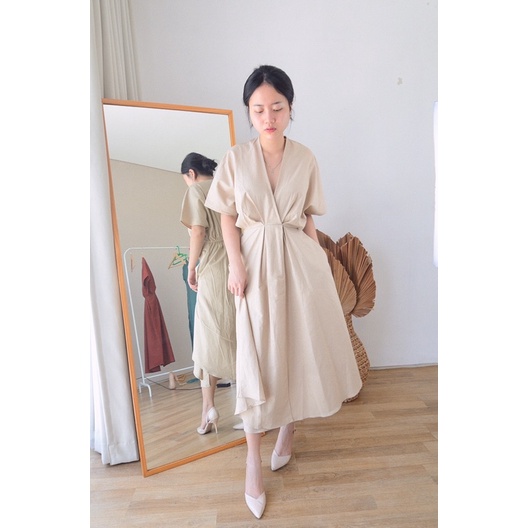 Selim Label Keiko Dress Kimono Dress Katun Linen Dress Bumil Dress