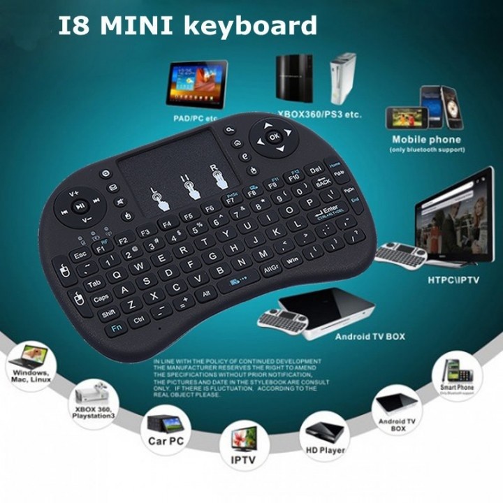 i8 - Mini Wireless Keyboard and Touchpad with NO BACKLIGHT Color