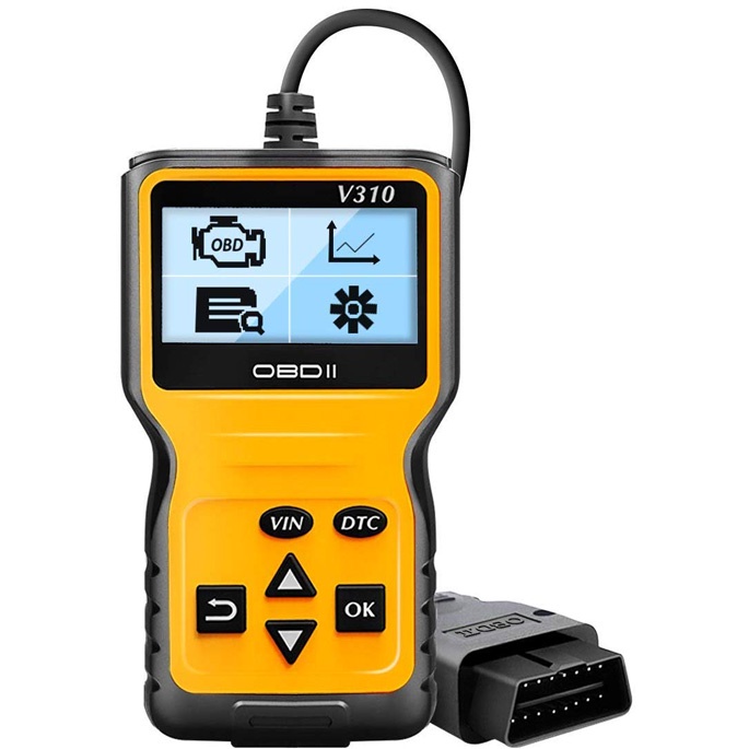 Alat OBD2 Pembaca Kode Diagnostik Mobil Otomotif Car Diagnostic Tool - V310 - Yellow