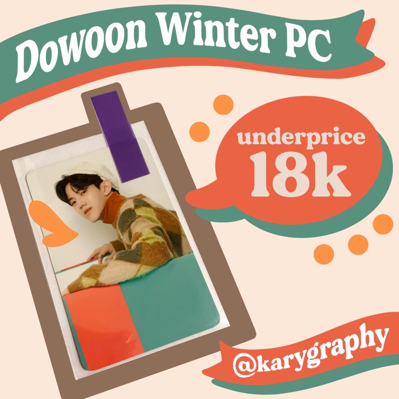 [Underprice] DAY6 Dowoon Official Winter MD Photocard - EoD Even of Day PC
