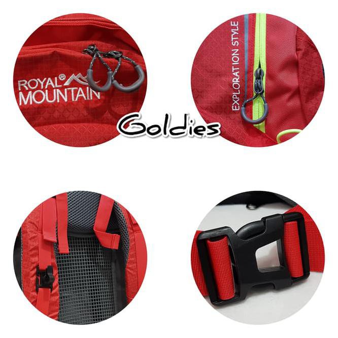 V2UY TAS CARRIER GUNUNG ORIGINAL ROYAL MOUNTAIN 50L+TULANGAN PLAT BESI BARU D7PA