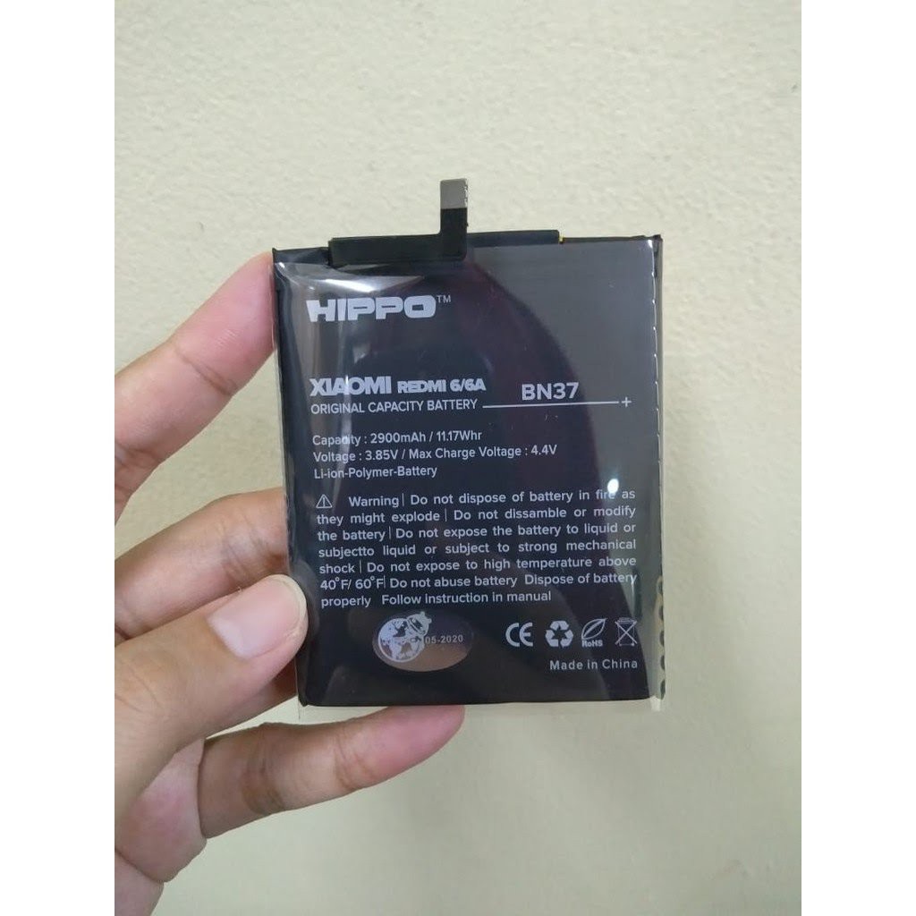 Hippo Baterai Double Power Original Xiaomi BN 37 Redmi 6  - 6A Batre Hippo BN37 Garansi Resmi