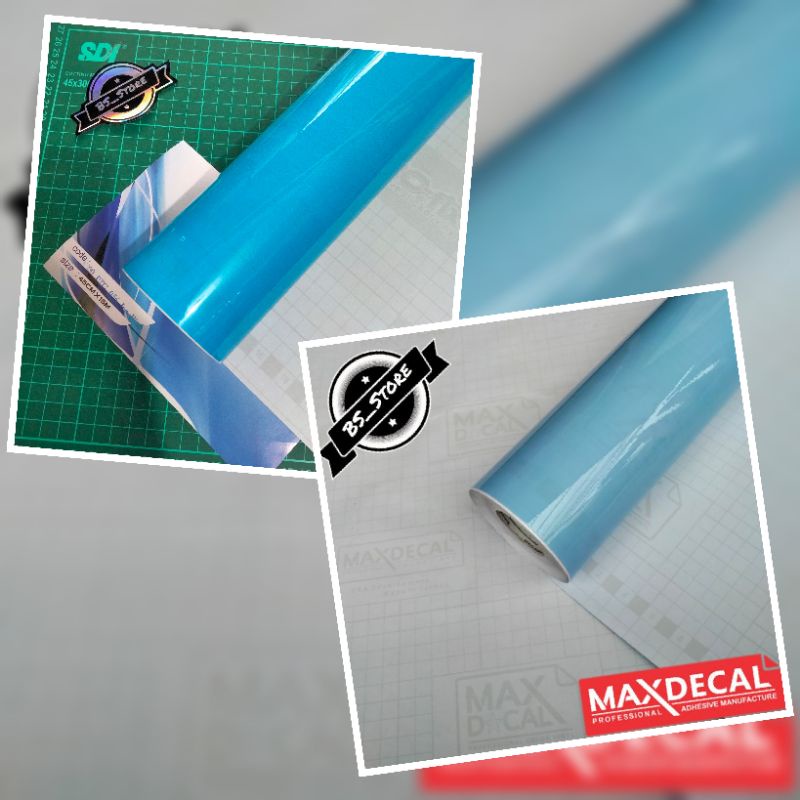 

Sticker Scotlet Skotlait MAXDECAL TRANSPARAN BIRU MUDA