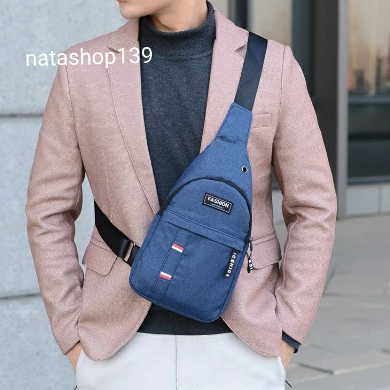 Super Sale 9.9 Waist Bag Casual Simple Shoulder Bag Pria Elegant