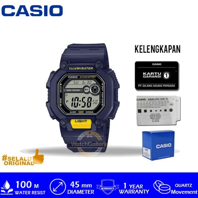 Casio General W-737H-2AVDF / W737H2AVDF / W-737H Termurah