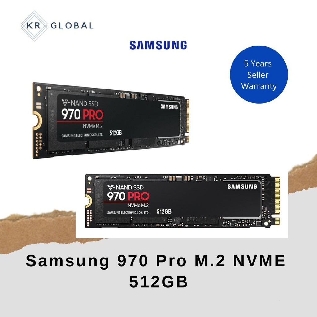 Samsung 970 PRO SSD 512GB - M.2 NVMe Interface Internal SSD with V-NAND Technology