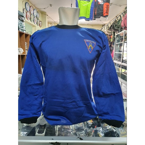Kaos Bantalan PROVOS Biru| Kaos penembak PROVOS Kecil lengan panjang