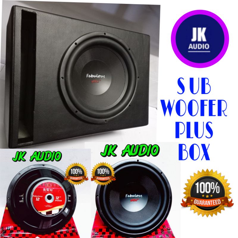 Subwoofer 12 Inchi Plus Box Subwoofer Bahan  MDF 18mm Subwoofer Fabulous 12 Inch
