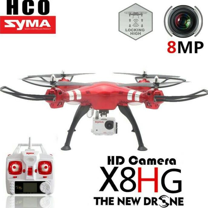 DRONE SYMA X8HG RED