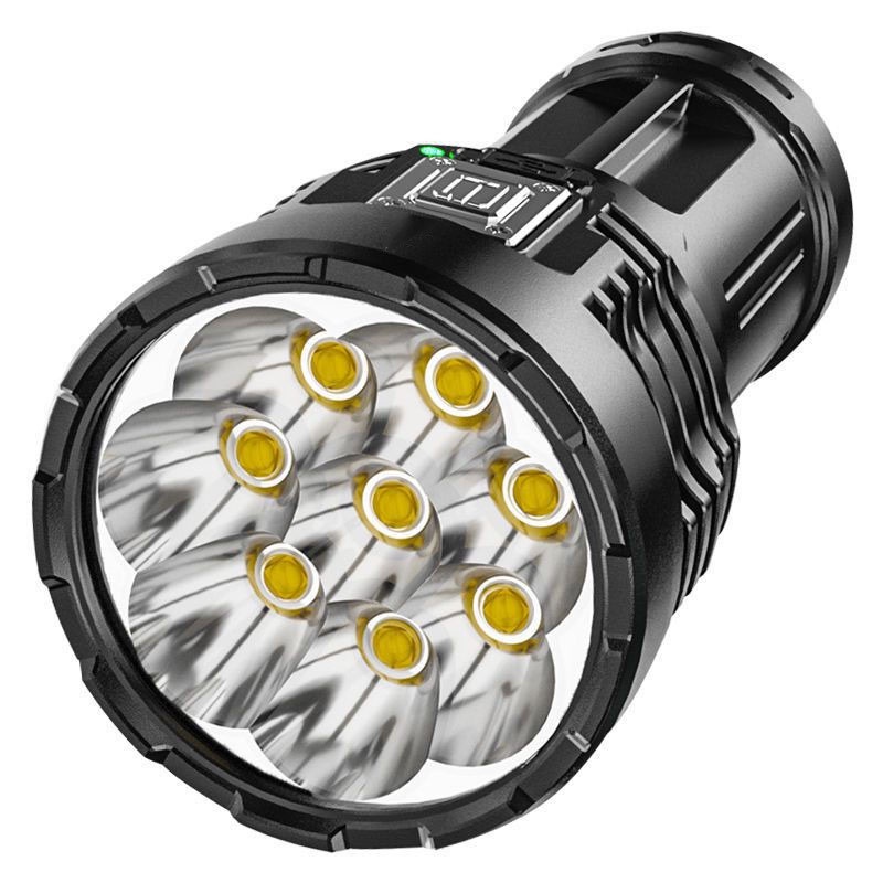 Senter LED Flashlight Waterproof USB Rechargeable XPE+COB - S11 - Black