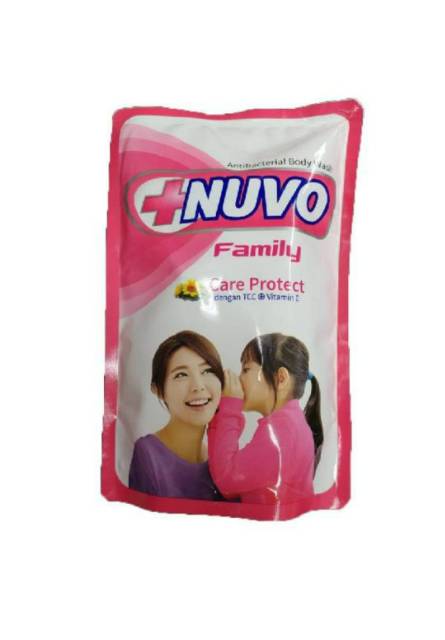 NUVO Body Wash / sabun mandi cair Antibacterial Pouch 450ml