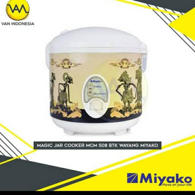 MIYAKO Rice Cooker 1.8 Liter MCM 508BTK Batik Wayang / Magic Com - Garansi 1 Tahun