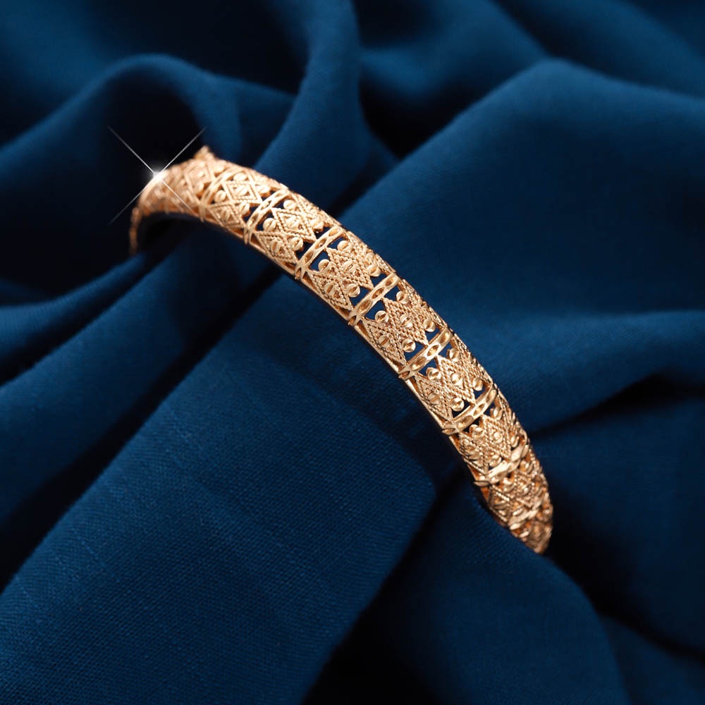 ✅COD Gelang Titanium Anti Karat  Mewah Rose Gold Aksesoris Wanita Gelang Tangan Titanium Fashion Perhiasan Emas  D540