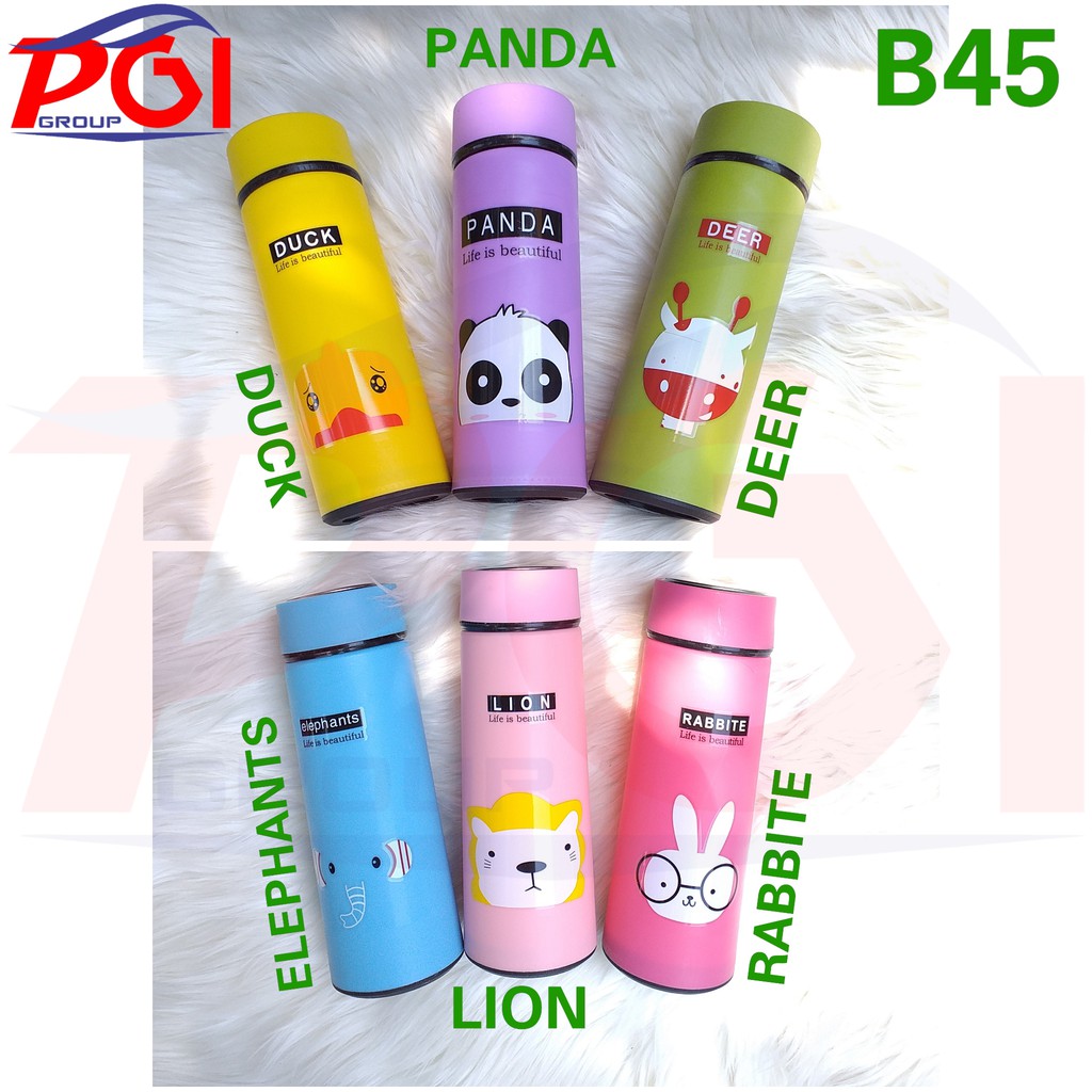 B ( B45 ) MY BOTTLE KACA SIX OUP ANIMAL / BOTOL MINUM / KWALITAS TERBAIK