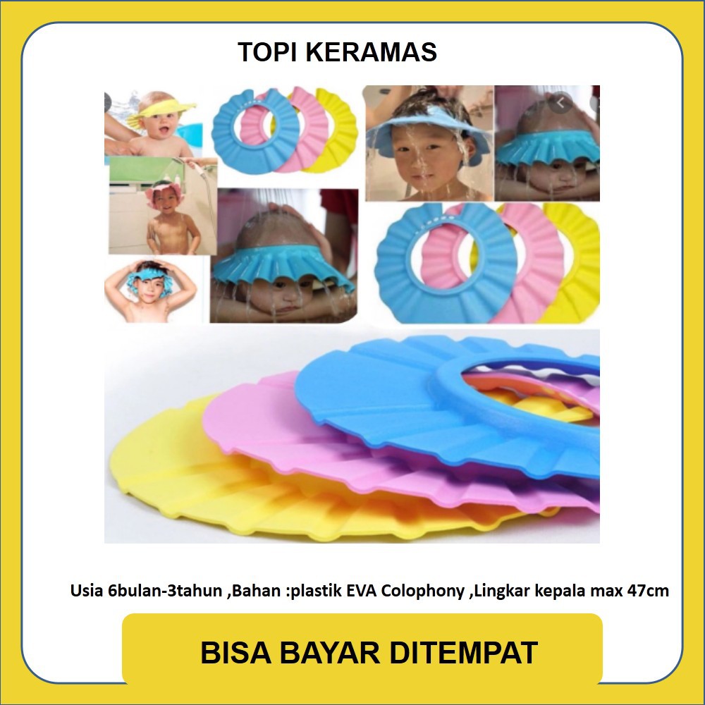 TOPI KERAMAS BAYI ANAK BAHAN PREMIUM  LEBIH TEBAL