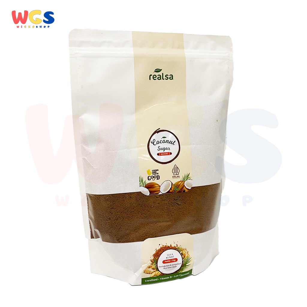 Realsa Organic Turmeric Coconut Sugar 1 kg - Gula Aren Kunyit