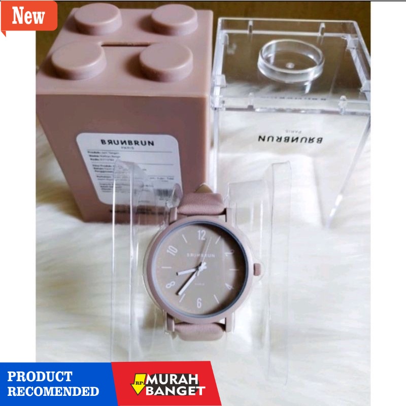 jam analog wanita terbaik- JAM TANGAN BRUNBRUN PARIS NATHAN BEIGE NAVY OLIVE DAK BROWN BLACK JAM TAN
