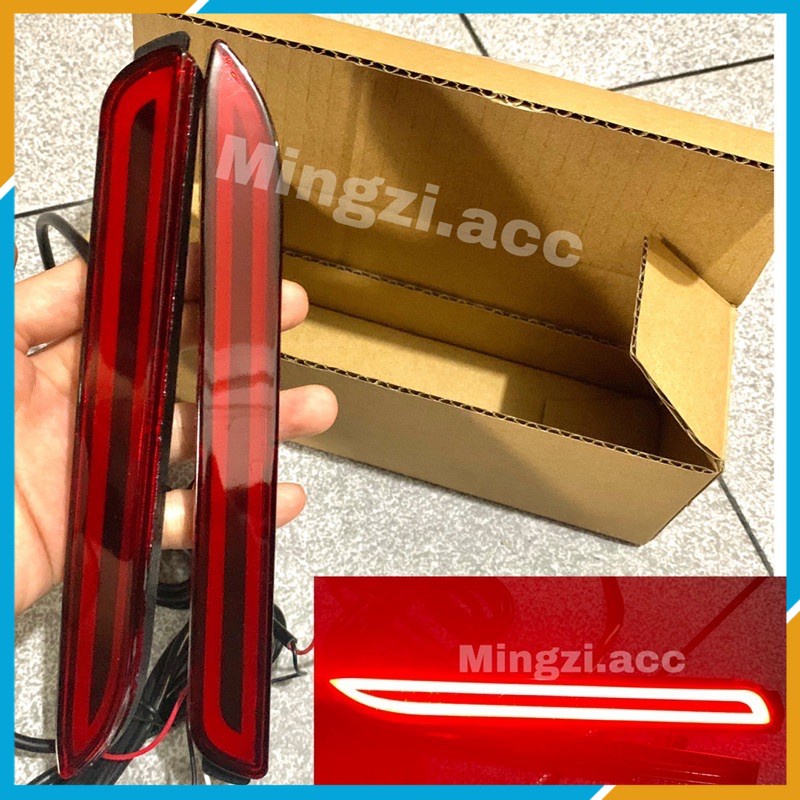 VARIASI INNOVA 2008 2010 2012 2014 LAMPU BUMPER BELAKANG MATA KUCING MOBIL LED COB INOVA MERAH Varia