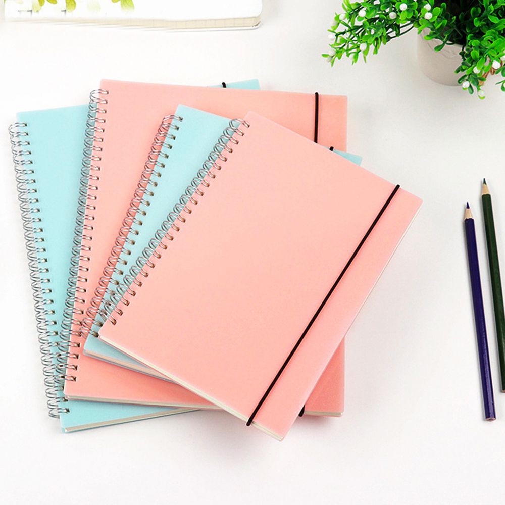  Buku Notebook Catatan Agenda Diary Warna Polos untuk 