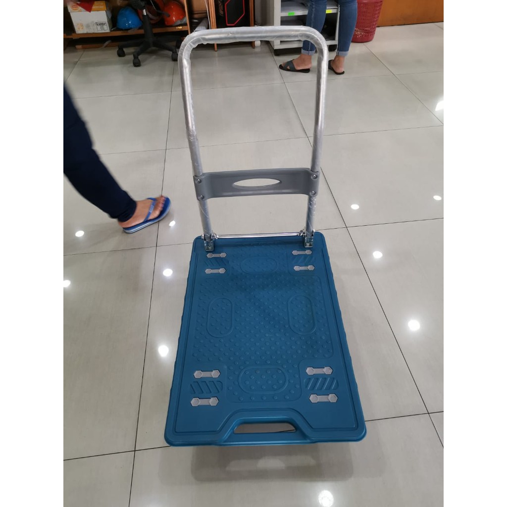 Kenmaster 150 Kg Troli Trolley plastik Hand Truck Dorongan Lipat