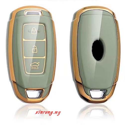 Casing Kunci Remote Mobil Keyless Bahan Silikon Untuk Hyundai Tucson Sonata