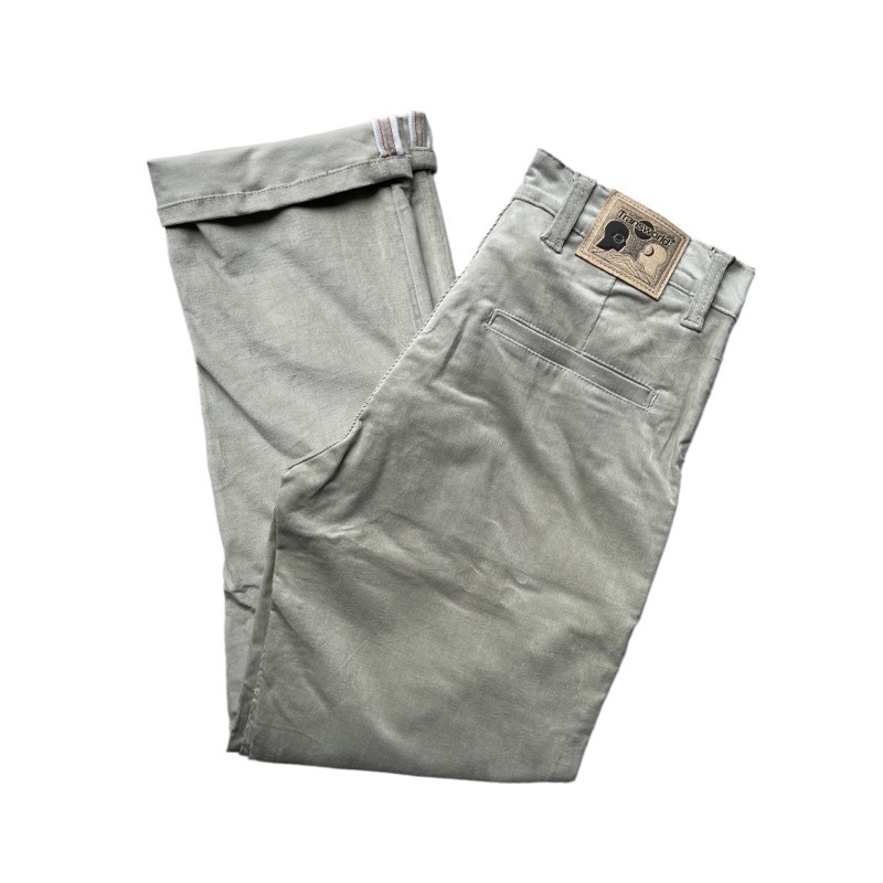 Transworld Celana Corduroy Panjang Legular Fit Ligh Grey