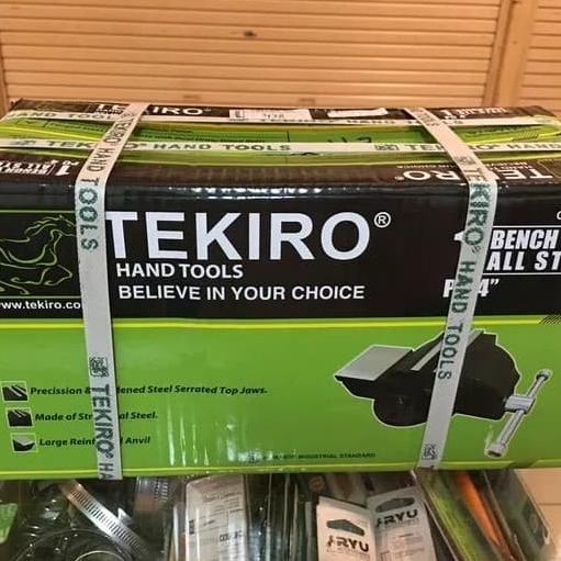 TEKIRO ragum 4" inchi / catok / bench vise / besi penjepit