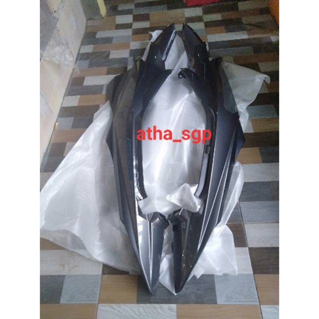 Cover body box belakang abu abu suzuki satria fu 150 facelift bima ori sgp