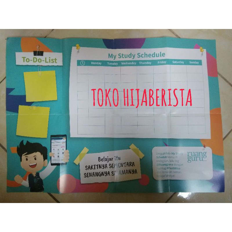 [OBRAL] JADWAL PELAJARAN SEKOLAH SCHEDULE MURAH GROSIR
