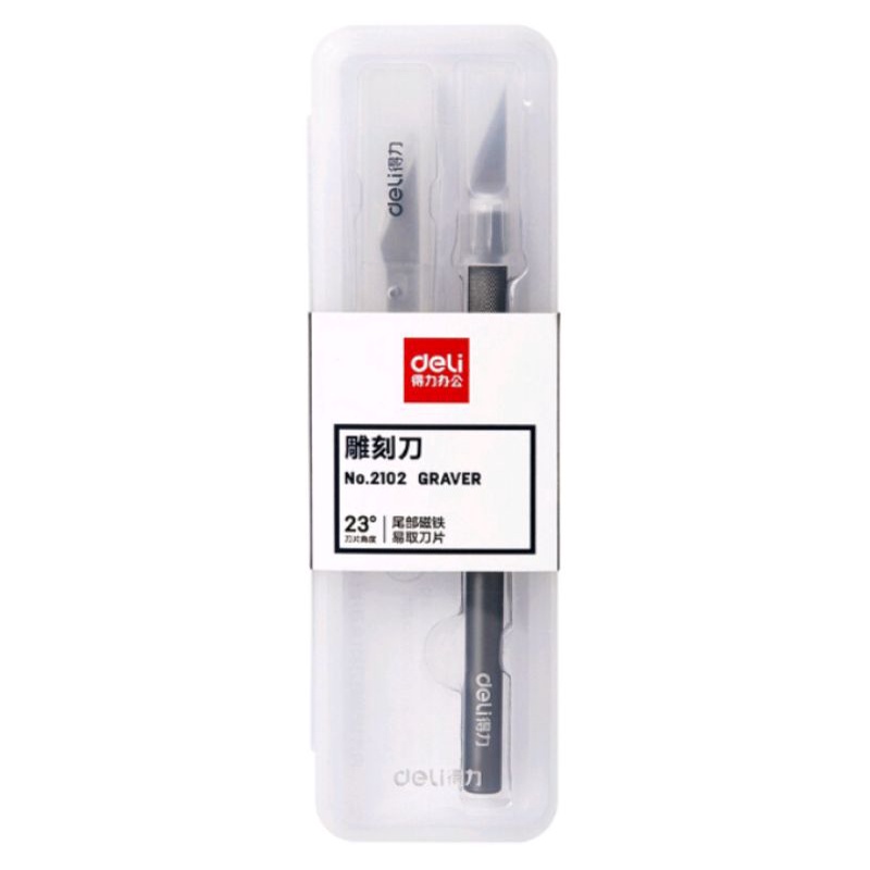 

DELI CUTTER GRAVER PISAU UKIR BAHAN METAL ART 2102 ORIGINAL