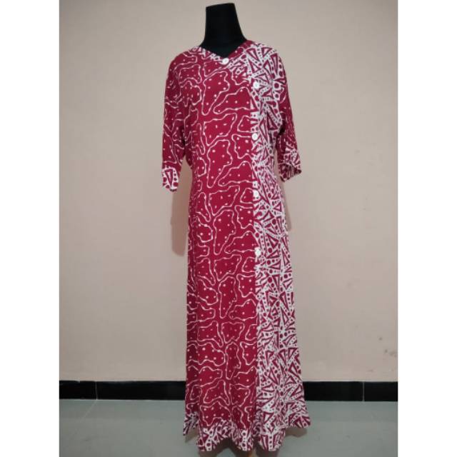 Daster Longdress Merah Putih