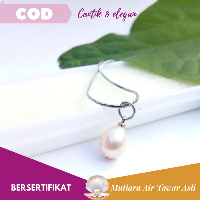 PERHIASAN KALUNG MUTIARA ASLI LOMBOK AIR TAWAR AKSESORIS WANITA / FRESHWATER PEARL - KMT001