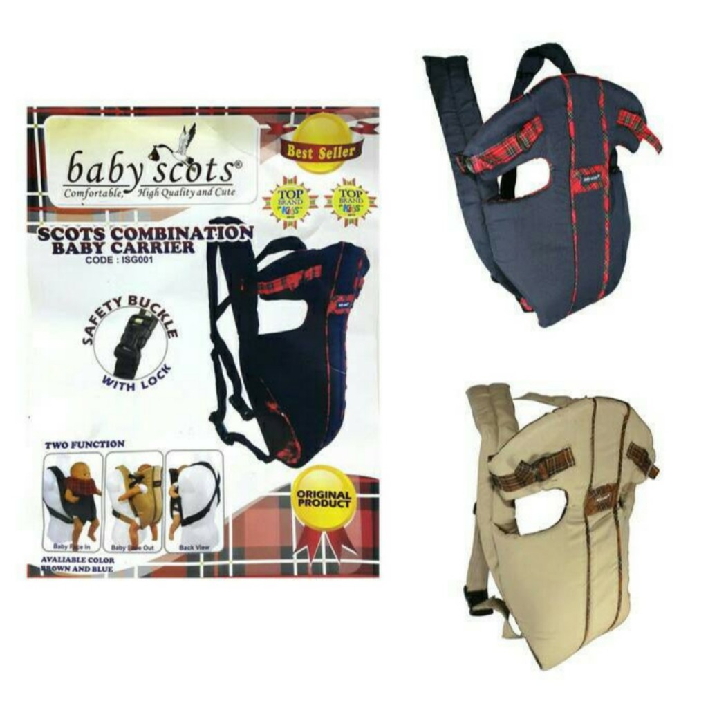 Baby Scots Combination  Baby Carrier / Gendongan Bayi Baby Scots