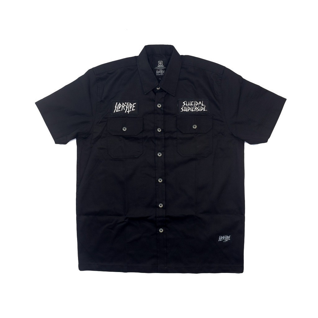 Soldierside Workshirt "SUICIDAL" HITAM