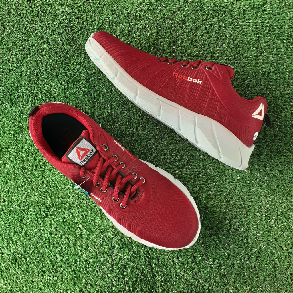 Sepatu sneaker Rbk_turbo pria/wanita merah sport running high quality original import