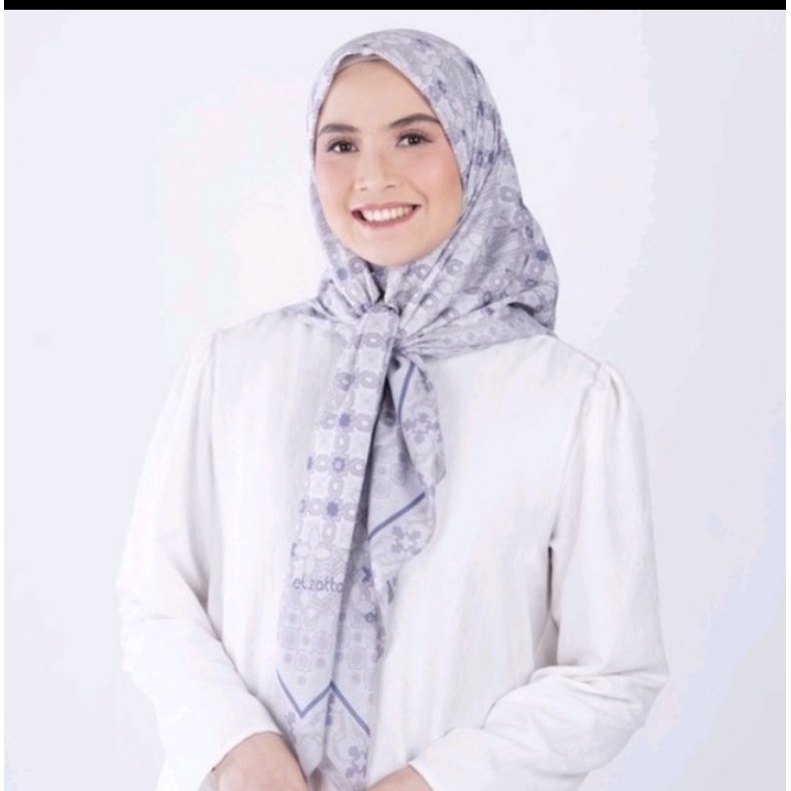 JILBAB SEGI EMPAT SCARF MOTIF ELZATTA KAILA MOZAIC GEO KERUDUNG SEGI EMPAT TERBARU ELZATTA 2022