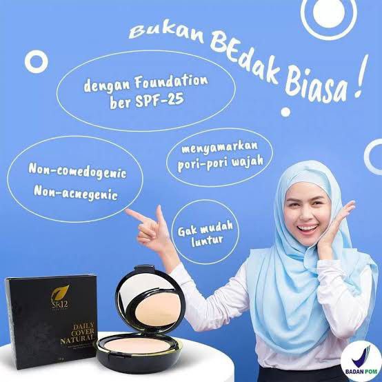 Bedak Padat SR12 Waterproof bikin cerah wajah / Bedak Melembabkan Wajah / Bedak Ringan Tahan Lama