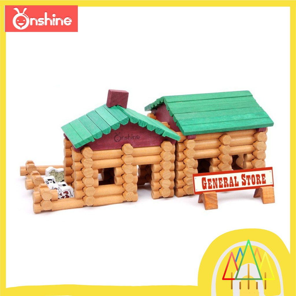 Open-Ended Toys / Onshine Wooden Building  Blocks / General Store