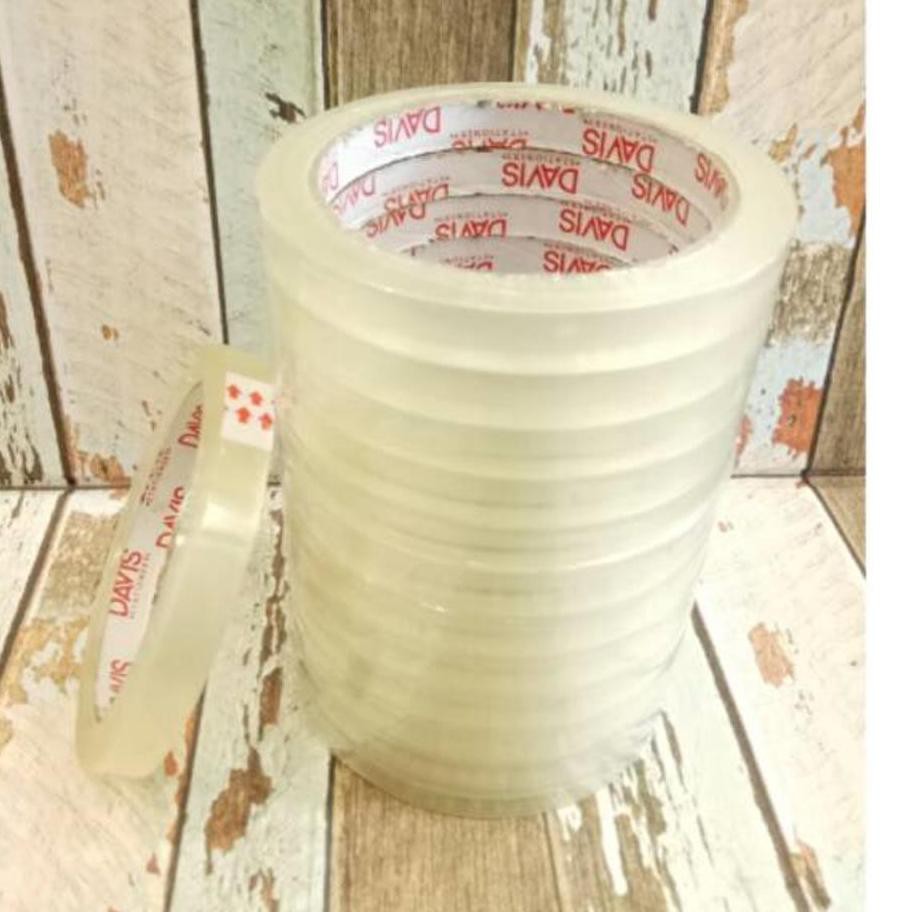 

C1яS [DAVIS]Isolasi 1/2" Davis Label Merah (12pcs) ◘Ready stock