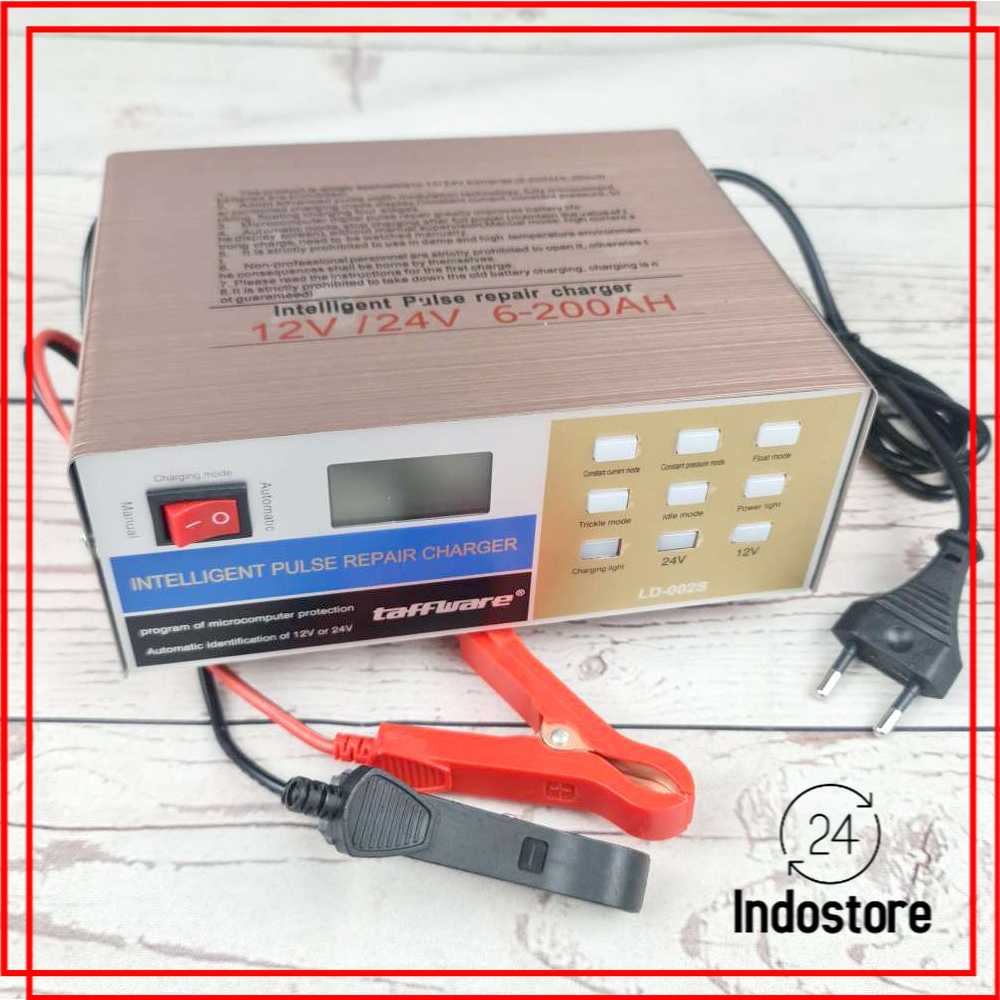 Taffware Charger Aki Mobil Lead Acid Battery 12V/24V 200AH - LD-002S