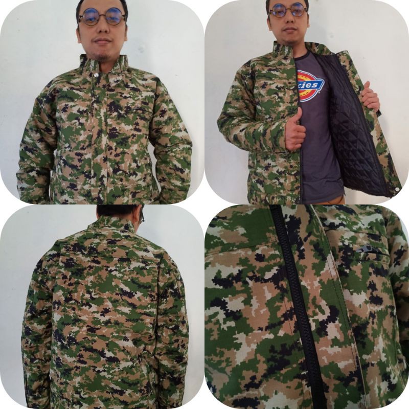 Jaket Loreng Linud Model ABG - Jaket Pria Loreng Linud Pres Body