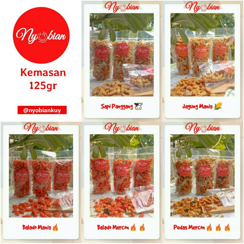 

Makroni Spiral 125gr / MAKRONI SUPER PEDAS, PEDAS JERUK, BALADO, BBQ, JAGUNG MANIS.