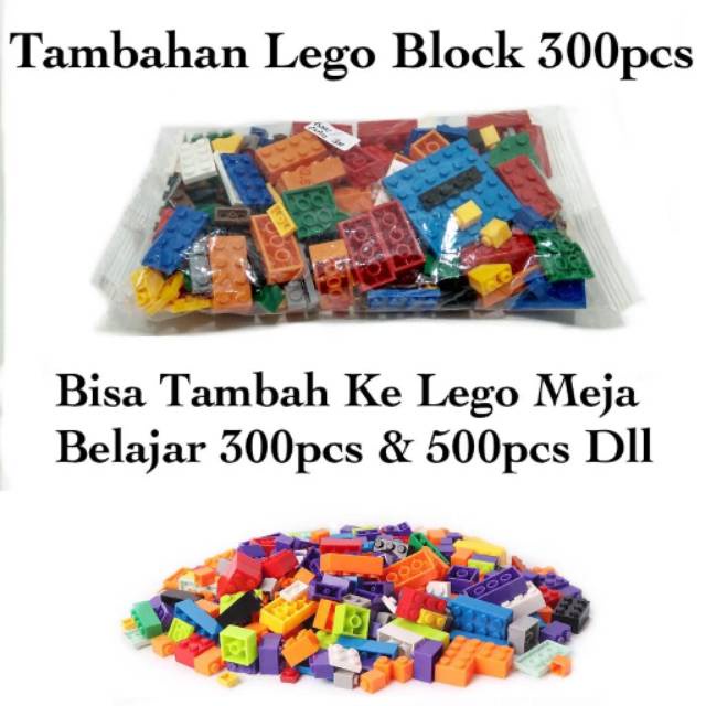 [MS]BALOK SAJA EXTRA 300PCS DAN 500PCS COCOK UNTUK BALOK SET MEJA