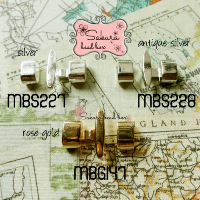 Pengait Gelang Tali Bahan Aksesoris Gelang / Tali Kulit