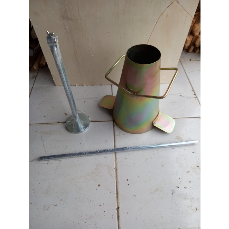 Jual Skala Slump test,tamping rod dan corong slump test Shopee Indonesia