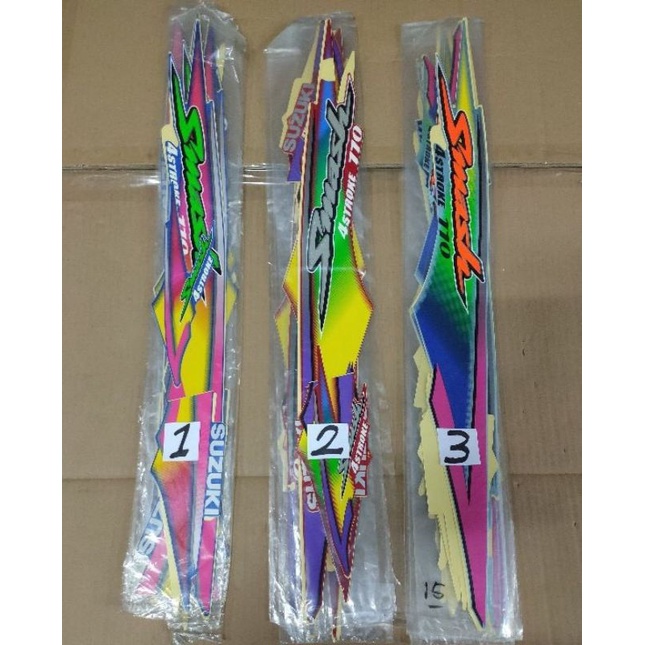 STRIPING STICKER LIS ORI SUZUKI SMASH 110 2002