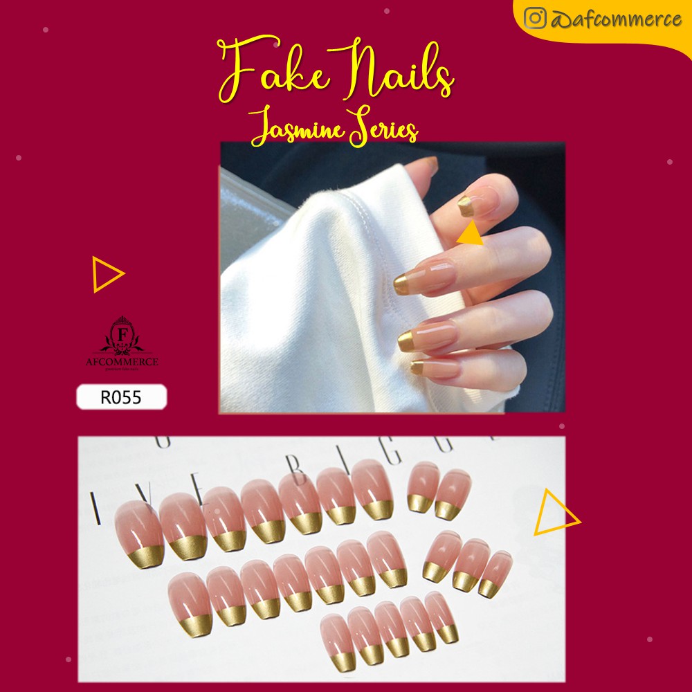 KUKU PALSU KARAKTER PRINTED NAILS JASMINE SERIES R0055