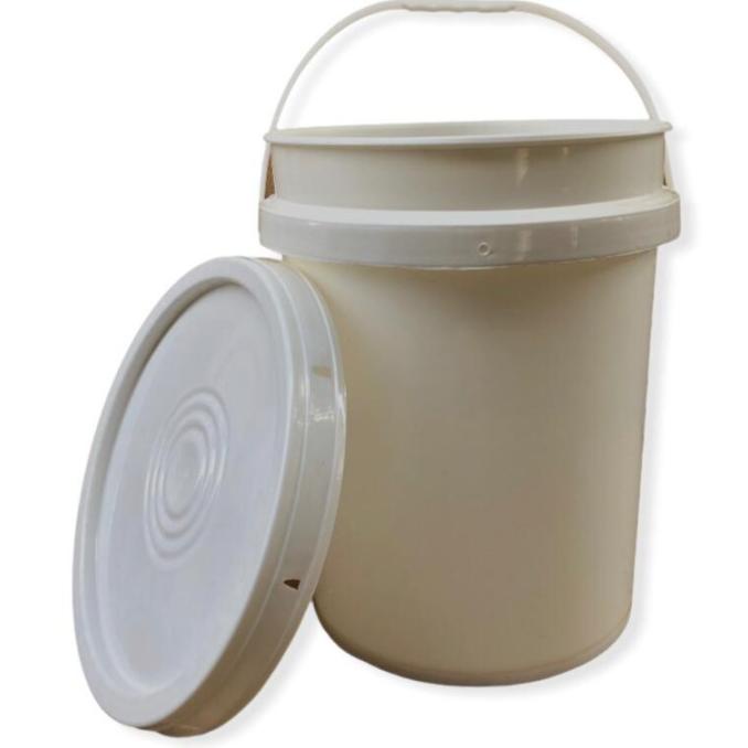 langsung order saja] EMBER 20 Liter / 25 kg Warna Putih Polos dengan Tutup I Ember Baru