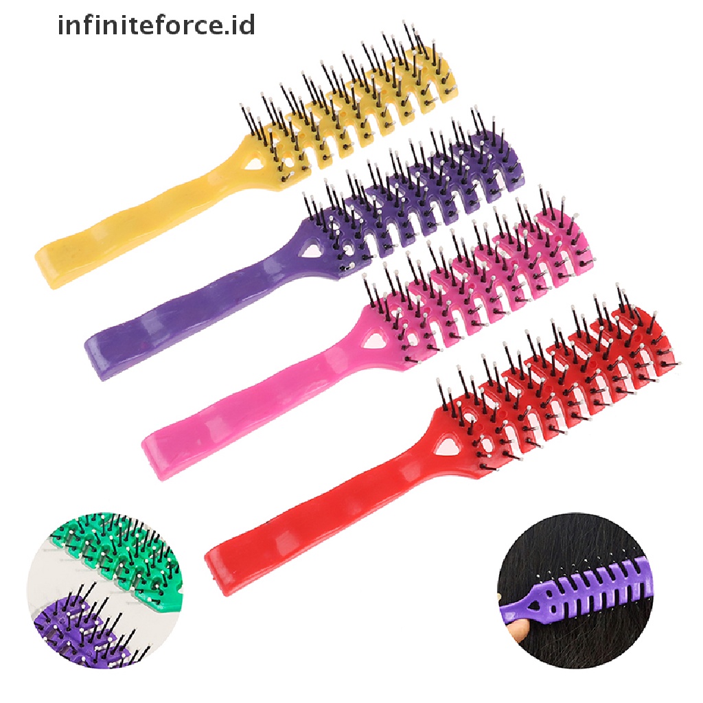 (Infiniteforce.Id) Sisir Rambut Pria Anti Statis Bahan Plastik