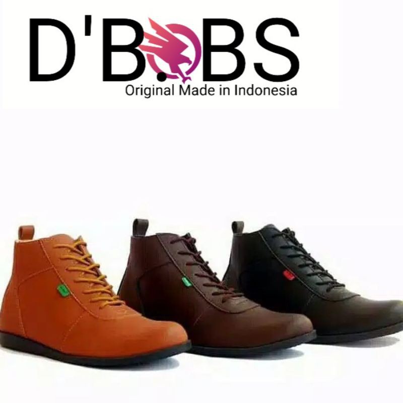 Sepatu kerja Pria Semi Boots Model Klasik Dan Trendi - D'BOBS HANDMADE ORIGINAL